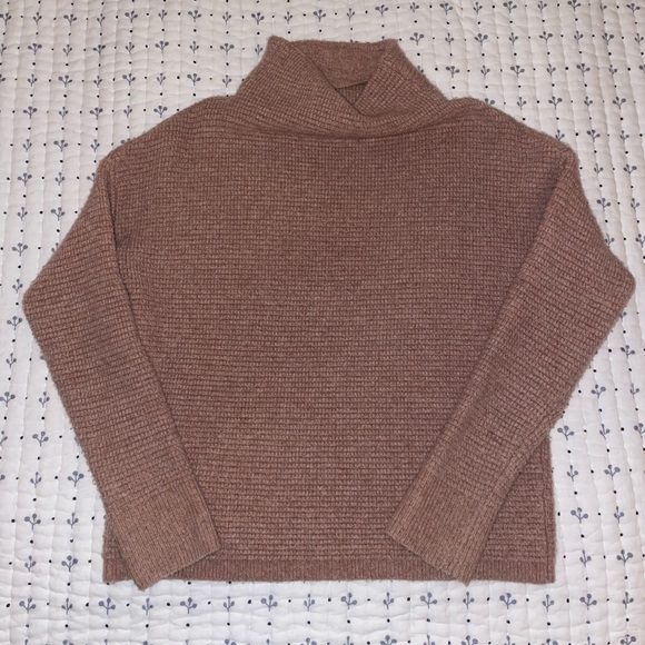 MADEWELL Mauve Mockneck Comfy Southfield Pullover Sweater - Picture 2 of 4